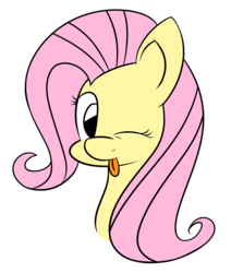 Size: 3043x3583 | Tagged: safe, artist:overlord-derpy, fluttershy, pony, g4, :p, female, high res, silly, silly face, silly pony, simple background, solo, tongue out, transparent background
