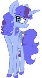 Size: 573x1071 | Tagged: safe, artist:paskanaakka, oc, oc only, oc:midnight dew, pony, unicorn, 2017 community collab, derpibooru community collaboration, grumpy, simple background, solo, tail wrap, transparent background, unshorn fetlocks