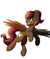 Size: 819x975 | Tagged: artist needed, safe, oc, oc only, oc:toot sweet, pegasus, pony, female, simple background, smiling, solo, transparent background