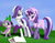 Size: 6600x5100 | Tagged: safe, artist:styroponyworks, rarity, spike, starlight glimmer, pony, unicorn, g4, absurd resolution, box, butt, clothes, dock, featureless crotch, glimmer glutes, plot, present, socks, striped socks, underhoof