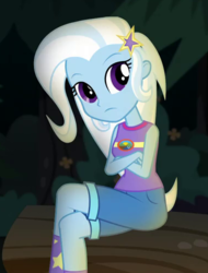 Size: 380x500 | Tagged: safe, screencap, trixie, equestria girls, g4, my little pony equestria girls: legend of everfree, cropped, cute, female, solo