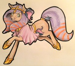 Size: 1024x906 | Tagged: safe, artist:oneiria-fylakas, oc, oc only, earth pony, pony, female, mare, solo, traditional art