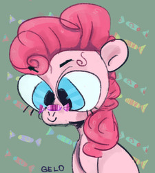 Size: 1440x1600 | Tagged: safe, artist:gelovento, pinkie pie, earth pony, pony, g4, candy, female, food, solo