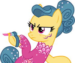 Size: 3610x3010 | Tagged: safe, artist:cloudy glow, trapeze star, earth pony, pony, g4, viva las pegasus, angry, female, high res, leotard, lipstick, simple background, solo, transparent background, vector