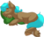 Size: 1200x1000 | Tagged: safe, artist:itstaylor-made, oc, oc only, oc:sidekick, earth pony, pony, male, pillow, simple background, sleeping, solo, transparent background, unshorn fetlocks