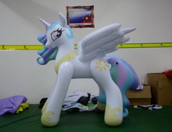 Size: 1288x992 | Tagged: safe, princess celestia, inflatable pony, g4, bootleg, hongyi, inflatable, inflatable alicorn, irl, photo