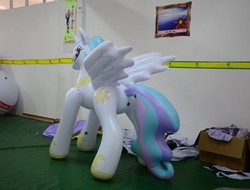 Size: 1301x989 | Tagged: safe, princess celestia, inflatable pony, g4, bootleg, hongyi, inflatable, inflatable alicorn, irl, photo