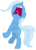 Size: 7000x9700 | Tagged: safe, artist:tardifice, trixie, pony, unicorn, g4, to where and back again, absurd resolution, bipedal, female, freakout, frightened, frown, hoofy-kicks, mare, nose in the air, open mouth, panic, photoshop, scared, screaming, simple background, solo, transparent background, vector, volumetric mouth