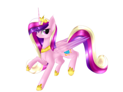 Size: 3000x2250 | Tagged: dead source, safe, artist:php146, princess cadance, alicorn, pony, g4, eye clipping through hair, female, high res, hoof shoes, simple background, solo, transparent background