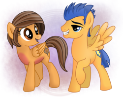 Size: 1474x1162 | Tagged: safe, artist:specky-arts, flash sentry, oc, oc:specky, pegasus, pony, g4, canon x oc, duo, female, mare, shipping, simple background, transparent background
