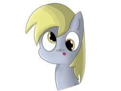 Size: 4032x3024 | Tagged: safe, artist:mranthony2, derpy hooves, pegasus, pony, g4, :o, bust, cute, female, looking at you, mare, open mouth, portrait, simple background, solo