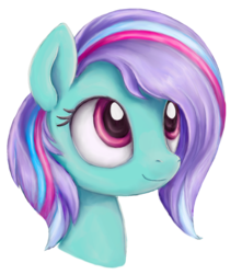 Size: 1311x1485 | Tagged: safe, artist:thebowtieone, oc, oc only, oc:fusia, earth pony, pony, bust, eyelashes, female, mare, portrait, simple background, solo, transparent background