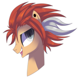 Size: 4500x4500 | Tagged: safe, artist:sorasku, pony, absurd resolution, bust, dante's inferno, male, ponified, portrait, simple background, solo, stallion, transparent background