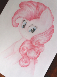 Size: 3096x4128 | Tagged: safe, artist:lilclim, pinkie pie, earth pony, pony, g4, female, high res, solo, traditional art