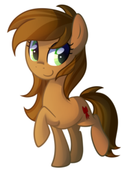 Size: 1252x1695 | Tagged: safe, artist:drawntildawn, oc, oc only, oc:cinnamon ribbon, earth pony, pony, simple background, solo, transparent background