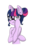 Size: 2456x3484 | Tagged: safe, artist:meowmavi, sci-twi, twilight sparkle, pony, unicorn, g4, chest fluff, ear fluff, equestria girls ponified, female, grin, high res, ponified, shoulder fluff, simple background, smiling, solo, transparent background, unicorn sci-twi