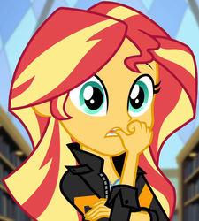 Size: 948x1053 | Tagged: safe, screencap, sunset shimmer, equestria girls, g4, my little pony equestria girls: friendship games, cropped, female, nail biting, solo