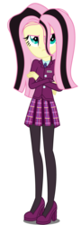 Size: 1326x3686 | Tagged: safe, artist:mlpchannelire02, fluttershy, equestria girls, g4, alternate hairstyle, alternate universe, angry, emoshy, female, simple background, solo, transparent background