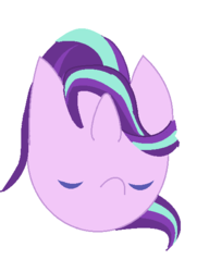 Size: 421x582 | Tagged: safe, artist:violaconcert, derpibooru exclusive, starlight glimmer, pony, g4, bust, eyes closed, female, portrait, simple background, solo, white background