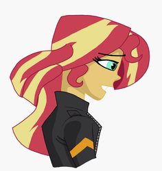 Size: 1422x1504 | Tagged: safe, artist:iyoungsavage, sunset shimmer, equestria girls, g4, female, simple background, solo, white background