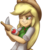 Size: 1040x1214 | Tagged: safe, artist:gabbslines, applejack, equestria girls, g4, bottle, cider, clothes, cowboy hat, female, freckles, hat, knife, meme, one eye closed, simple background, solo, transparent background