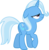 Size: 5933x6000 | Tagged: safe, artist:slb94, trixie, pony, unicorn, g4, to where and back again, absurd resolution, annoyed, butt, female, glare, grumpy, mare, missing accessory, nose wrinkle, plot, simple background, solo, transparent background, vector