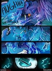 Size: 3000x4091 | Tagged: safe, artist:dracojayproduct, nightmare moon, princess luna, comic:lunar isolation, g4, comic, high res, transformation