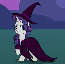 Size: 1000x984 | Tagged: safe, artist:lifesharbinger, rarity, pony, g4, clothes, costume, female, solo, witch