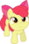 Size: 3114x4721 | Tagged: safe, artist:tomfraggle, apple bloom, earth pony, pony, g4, my little pony: friendship is magic, the fault in our cutie marks, adorabloom, cute, female, filly, foal, high res, looking up, simple background, smiling, solo, transparent background, vector