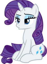 Size: 9496x13150 | Tagged: safe, artist:cyanlightning, rarity, pony, g4, ppov, .svg available, absurd resolution, female, lidded eyes, simple background, sitting, solo, transparent background, vector