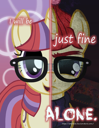 Size: 2000x2577 | Tagged: safe, artist:starbat, lemon hearts, lyra heartstrings, minuette, moondancer, twilight sparkle, twinkleshine, pony, unicorn, canterlot six, clothes, duality, female, glasses, happy, open mouth, poster, sad, solo, sweater, text, two sided posters, two sides