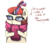 Size: 1239x1072 | Tagged: safe, artist:buttersprinkle, moondancer, pony, unicorn, g4, blushing, clothes, cute, dialogue, female, glasses, hnnng, looking away, mare, scarf, simple background, solo, text, tsundancer, tsundere, white background
