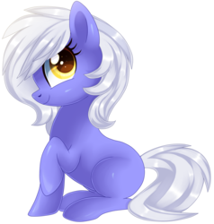 Size: 1363x1432 | Tagged: safe, artist:sugguk, oc, oc only, earth pony, pony, blank flank, cute, female, mare, ocbetes, simple background, smiling, solo, transparent background