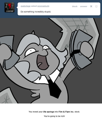 Size: 666x800 | Tagged: safe, artist:egophiliac, princess luna, moonstuck, g4, chart, female, filly, grayscale, money, monochrome, necktie, solo, woona, woonoggles, younger