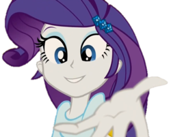 Size: 448x361 | Tagged: safe, edit, edited screencap, screencap, rarity, equestria girls, g4, my little pony equestria girls: rainbow rocks, background removed, clothes, cropped, cute, female, hand, offering, reaching, simple background, solo, take my hand, transparent background