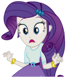 Size: 1253x1441 | Tagged: artist needed, source needed, safe, rarity, equestria girls, g4, my little pony equestria girls: rainbow rocks, clothes, female, looking at you, open mouth, shocked, simple background, solo, surprised, transparent background, vector