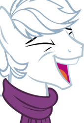 Size: 9260x13534 | Tagged: safe, artist:cyanlightning, double diamond, earth pony, pony, g4, to where and back again, .svg available, absurd resolution, cropped, eyes closed, faic, happy, laughing, male, open mouth, simple background, smiling, solo, stallion, transparent background, vector