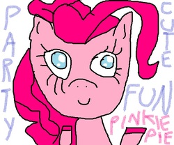 Size: 600x500 | Tagged: artist needed, source needed, safe, pinkie pie, earth pony, pony, g4, 1000 hours in ms paint, female, ms paint, simple background, solo, white background