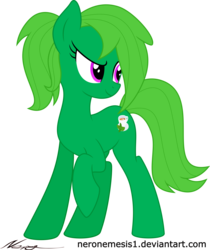 Size: 5412x6428 | Tagged: safe, artist:neronemesis1, oc, oc only, oc:mirelani mint, earth pony, pony, absurd resolution, female, mare, simple background, solo, transparent background