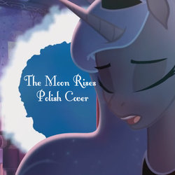 Size: 500x500 | Tagged: safe, artist:msrarity6, princess luna, pony, the moon rises, g4, cover, eyes closed, female, polish, solo, youtube link