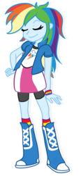Size: 507x1068 | Tagged: safe, artist:embercl, rainbow dash, equestria girls, g4, female, simple background, solo, transparent background
