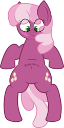 Size: 2429x4851 | Tagged: safe, artist:plone, cheerilee, earth pony, pony, g4, belly button, bipedal, blushing, body writing, both cutie marks, cheeribetes, cute, female, high res, simple background, solo, transparent background, vector