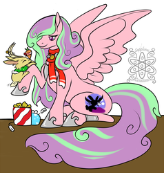 Size: 1300x1367 | Tagged: safe, artist:sapphirus, oc, oc only, jackalope, pegasus, pony, commission, female, mare, solo