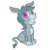 Size: 1536x1536 | Tagged: safe, artist:exedrus, derpibooru exclusive, oc, oc only, donkey, 2017 community collab, derpibooru community collaboration, colt, looking at you, male, pose, saddle, simple background, sitting, smiling, solo, tack, transparent background