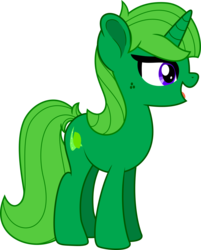Size: 1330x1651 | Tagged: safe, artist:limedreaming, oc, oc only, oc:lime dream, pony, unicorn, cutie mark, female, mare, simple background, solo, transparent background, vector