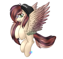 Size: 1024x951 | Tagged: safe, artist:northlights8, oc, oc only, pegasus, pony, hat, simple background, solo, transparent background