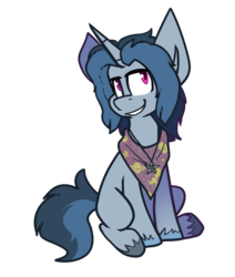 Size: 758x893 | Tagged: safe, artist:crownedspade, oc, oc only, pony, unicorn, male, simple background, sitting, solo, stallion, transparent background