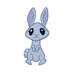 Size: 1200x1200 | Tagged: safe, artist:hawthornbunny, artist:sweetai belle, oc, oc only, oc:hawthornbunny, rabbit, 2017 community collab, derpibooru community collaboration, rabbit oc, simple background, solo, transparent background