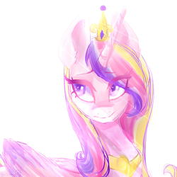 Size: 2000x2000 | Tagged: safe, artist:kary-draws, princess cadance, pony, g4, female, high res, solo