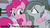 Size: 1280x720 | Tagged: safe, edit, edited screencap, screencap, marble pie, pinkie pie, g4, hearthbreakers, my little pony: friendship is magic, caption, implied incest, lip bite, worried